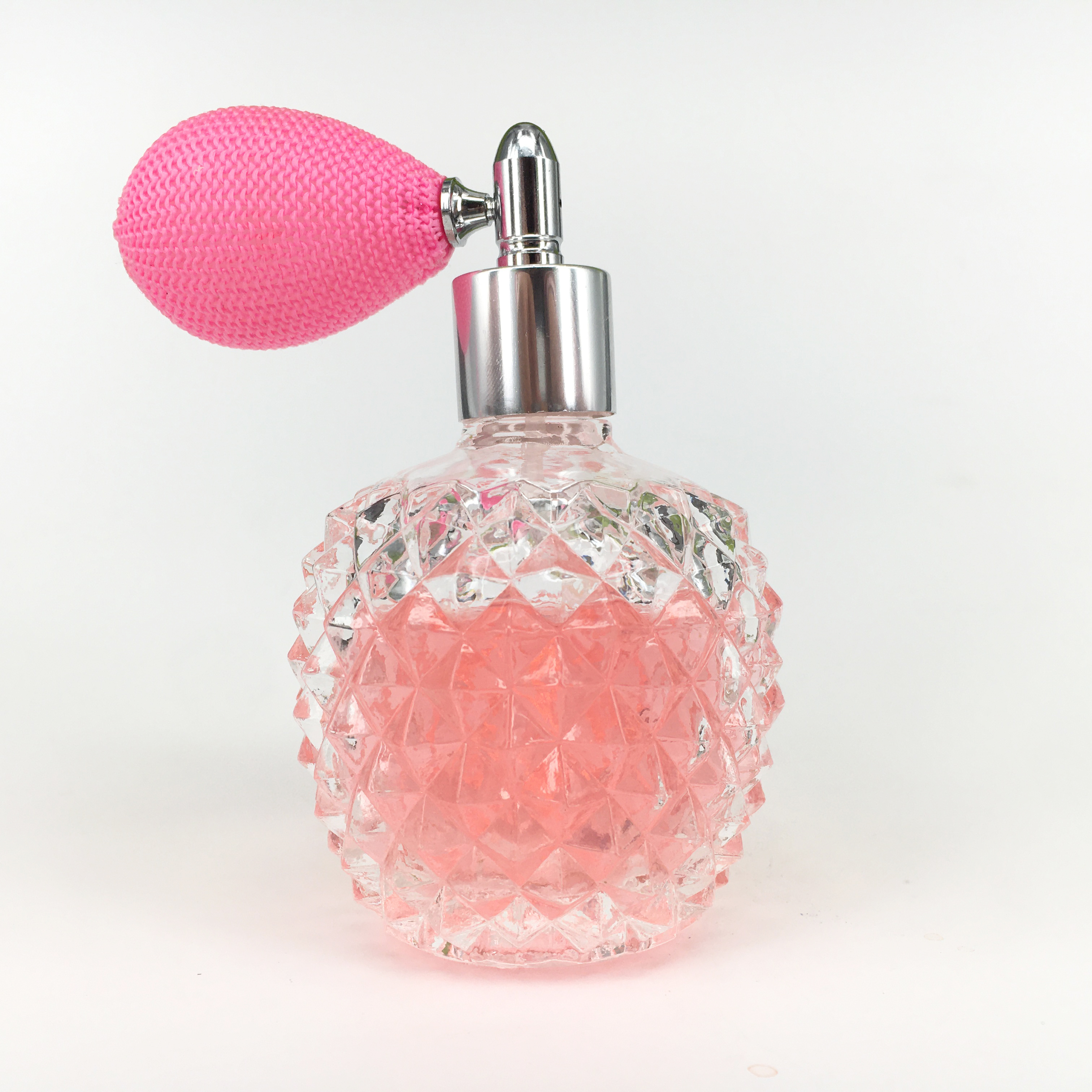 75ml Fancy different colors round vase shape perfume glass spray bottles manufacturer supplier