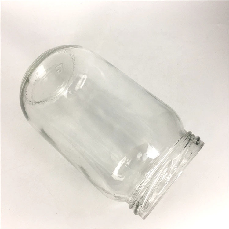 770ml Clear empty round glass food jar for jam honey pickles jar with lid