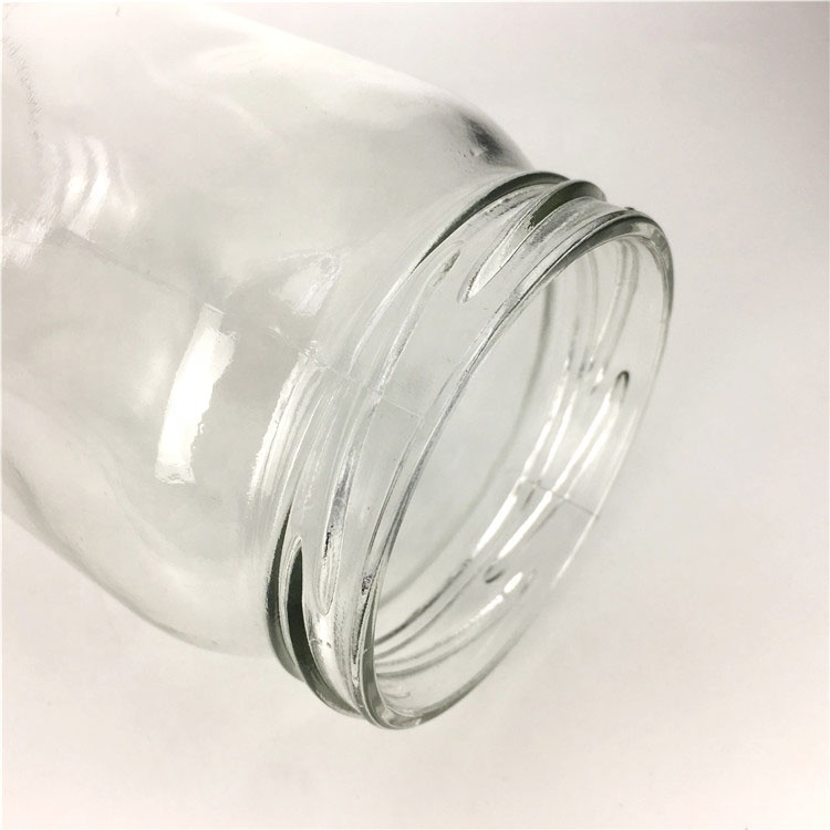 770ml Clear empty round glass food jar for jam honey pickles jar with lid