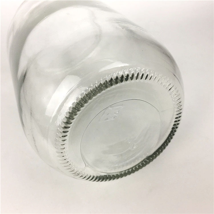 770ml Clear empty round glass food jar for jam honey pickles jar with lid
