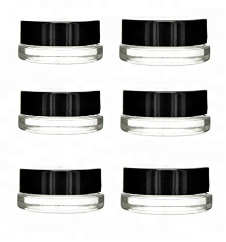 7ML Glass Concentrate Container Small Glass Jars For Make Up, Eye Shadow, Nails, Powder, Oils, Waxes, And Shatters Neatly, Paint
