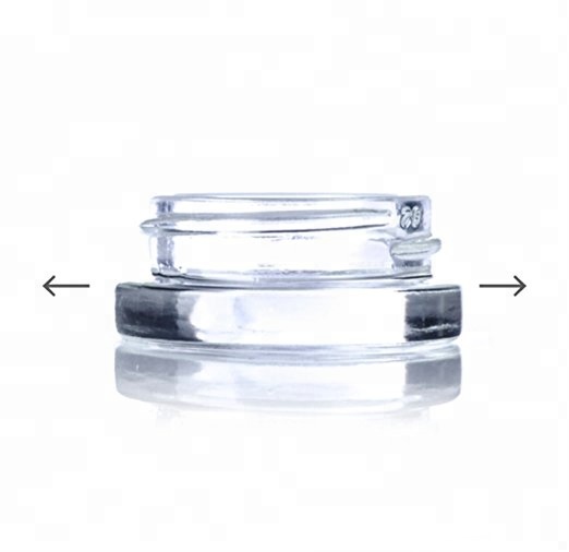 7ML Glass Concentrate Container Small Glass Jars For Make Up, Eye Shadow, Nails, Powder, Oils, Waxes, And Shatters Neatly, Paint