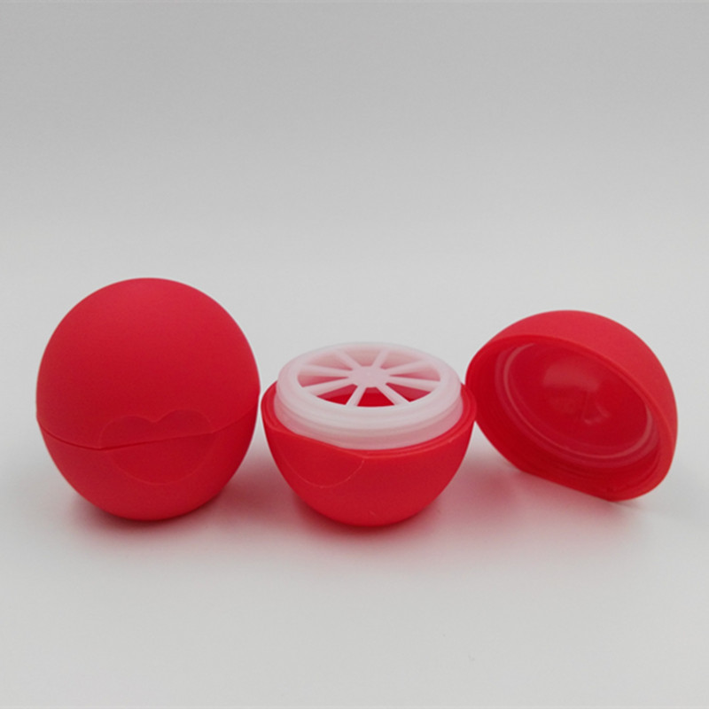 7g Matte Lipstick Container Round Plastic Lip Balm Tube Egg Shaped Lip Stick Case Cosmetic Lip Gloss Cases Lipstick Jar