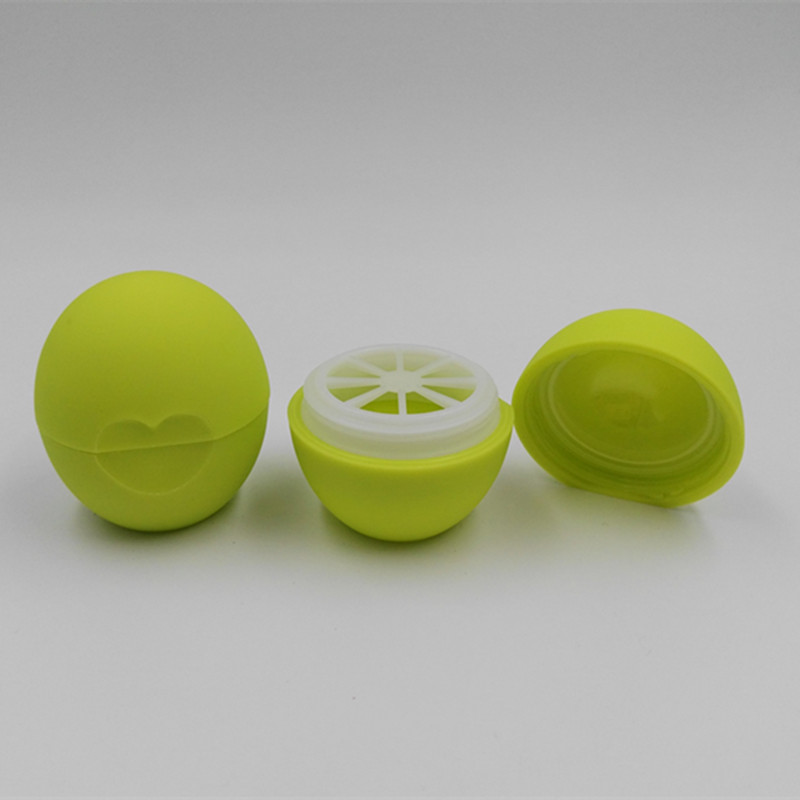 7g Matte Lipstick Container Round Plastic Lip Balm Tube Egg Shaped Lip Stick Case Cosmetic Lip Gloss Cases Lipstick Jar