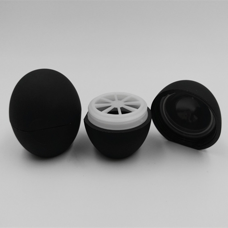7g Matte Lipstick Container Round Plastic Lip Balm Tube Egg Shaped Lip Stick Case Cosmetic Lip Gloss Cases Lipstick Jar