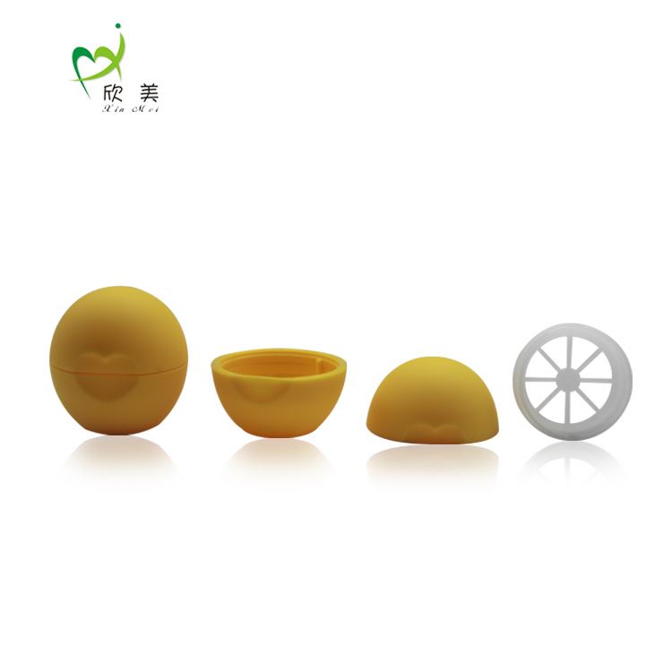 7g round shape plastic round jar 1oz lip balm container