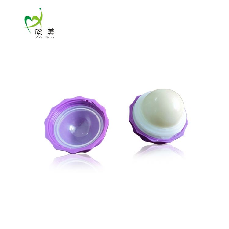 7g round shape plastic round jar 1oz lip balm container
