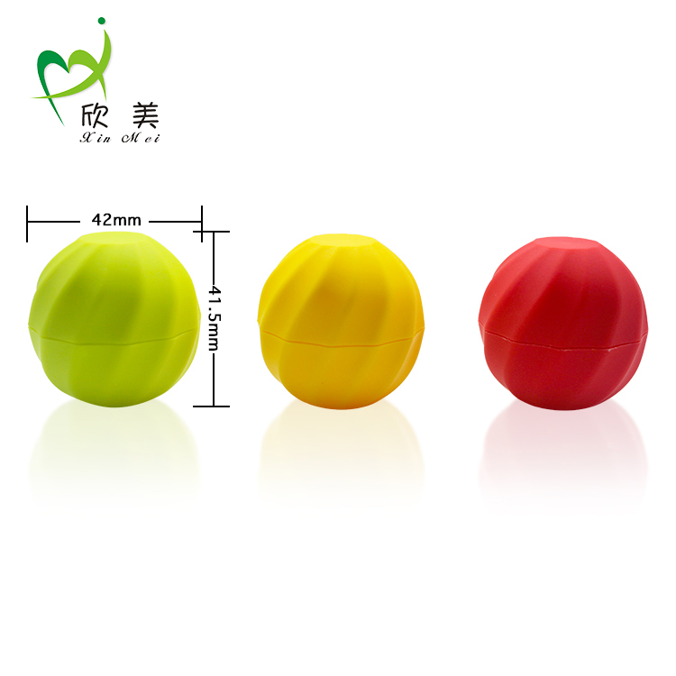 7g round shape plastic round jar 1oz lip balm container