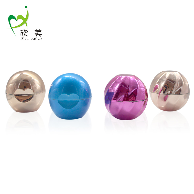 7g round shape plastic round jar 1oz lip balm container