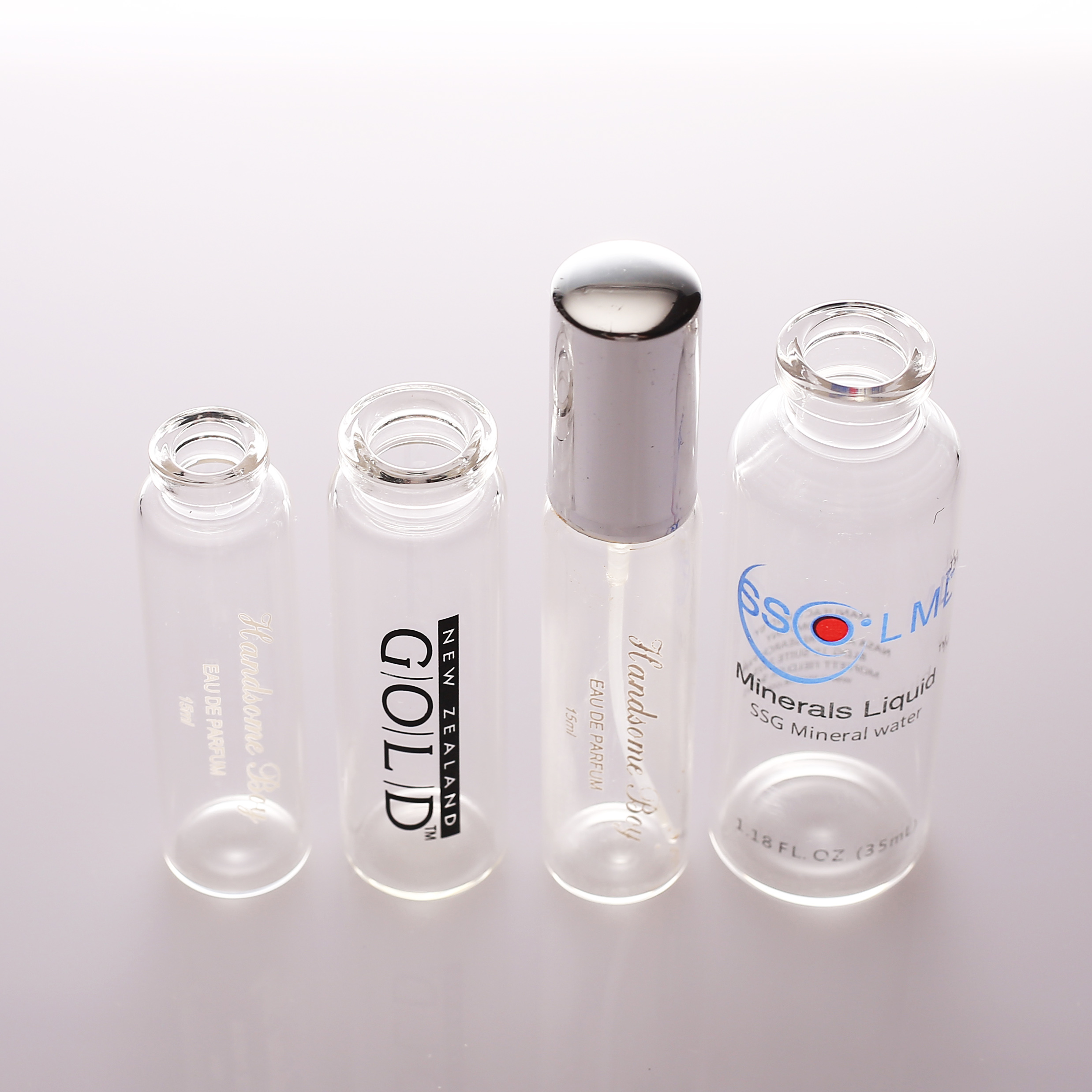 7ml 10ml 15ml cobalt blue glass vials with snap on sprayer top pocket glass perfume spray bottles
