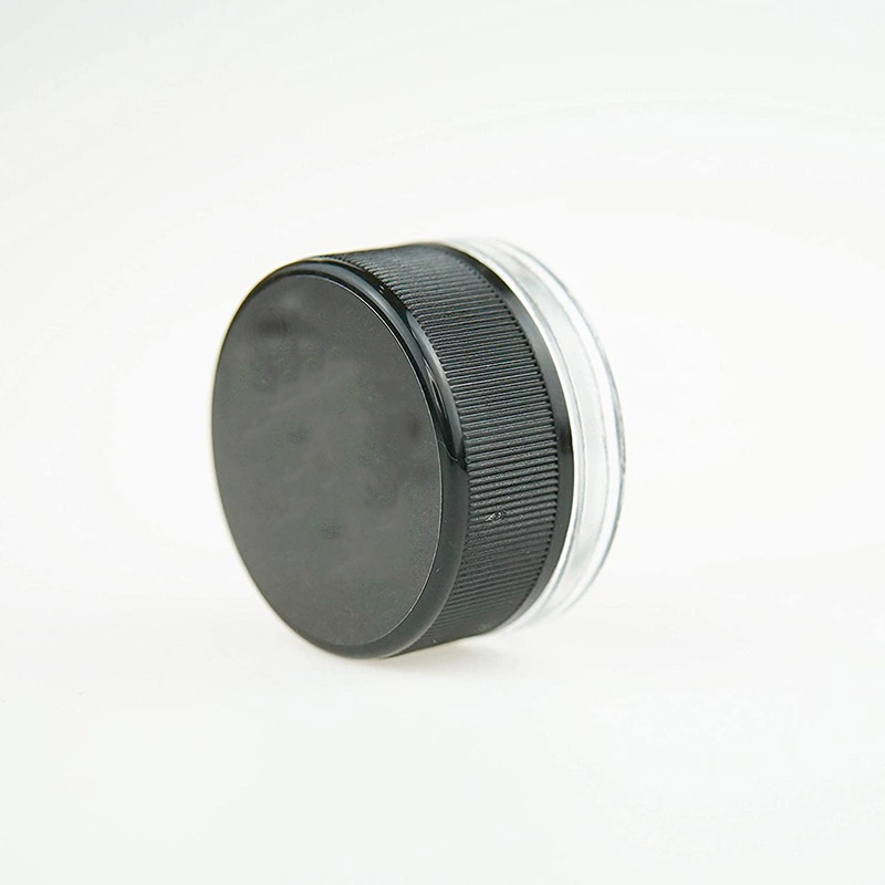 7ml Clear Glass Thick Container Jars With Customized Logo Printing Caps