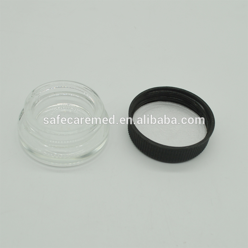 7ml Flat Storage Stash Wax Concentrate Glass Jar