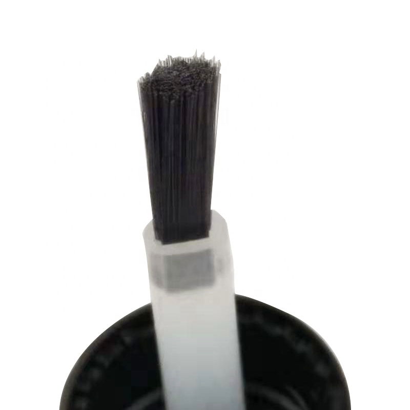 7ml Make up Fingernail Brush Bottles Screen Printing Nail Polish Oil Personal Care Cap with Brush in Clear Glass Round 100pcs