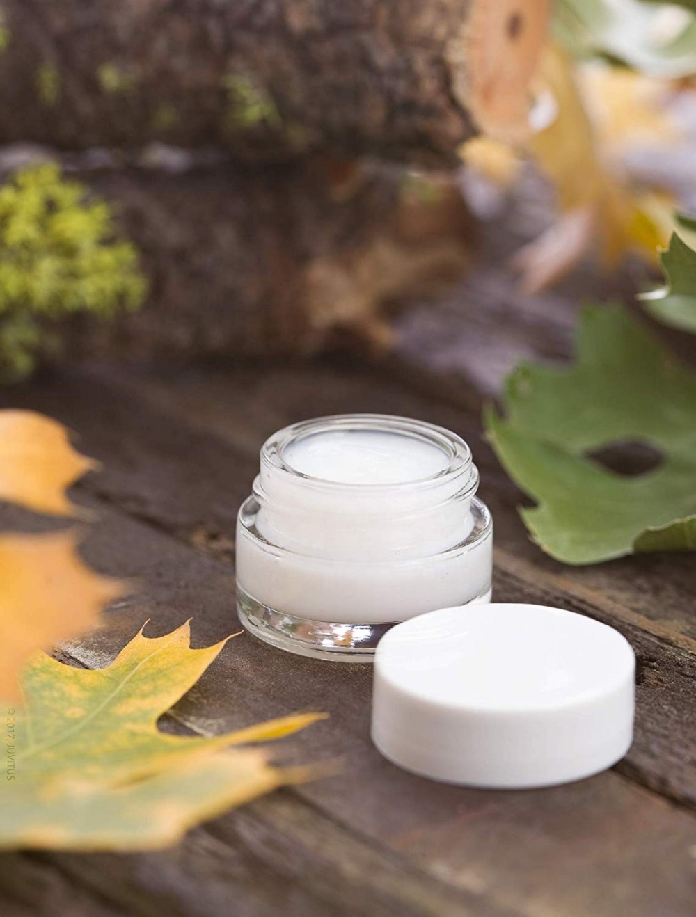7ml Mini Clear Cosmetic Glass Jars with Plastic Lid for Lip Balm Eye Cream