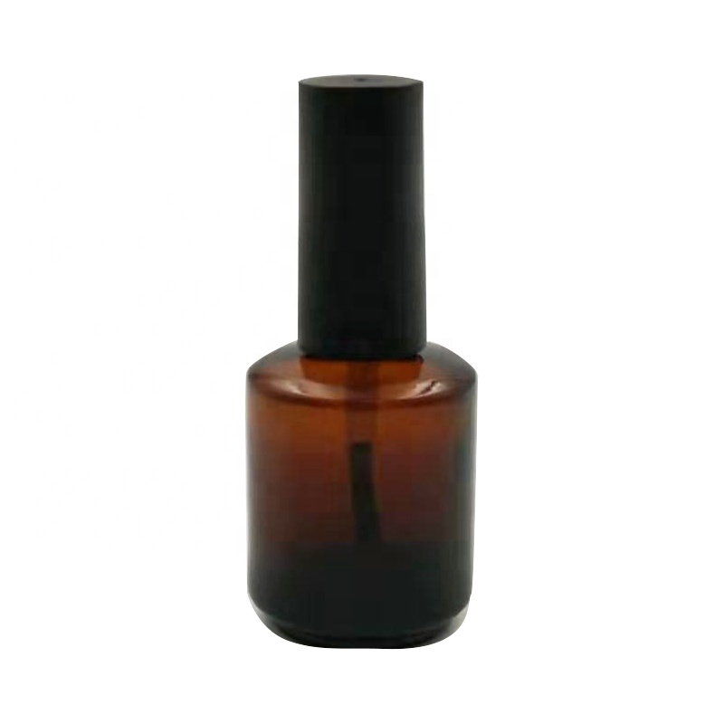 7ml amber nail polish glass bottles with super brush