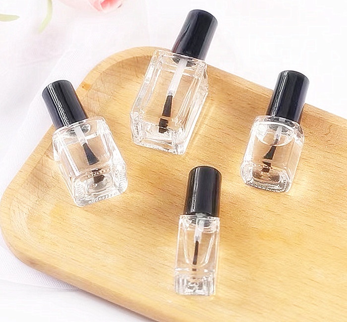 7ml amber nail polish glass bottles with super brush