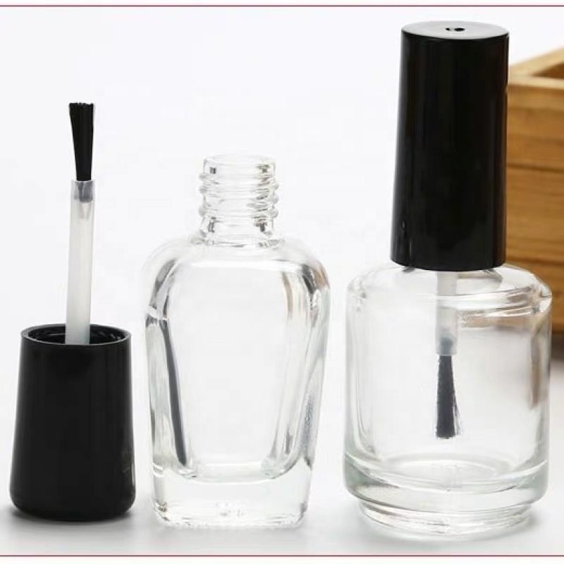 7ml amber nail polish glass bottles with super brush