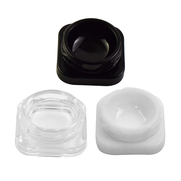 7ml container glass jar cream CBD oil square jar child resistant