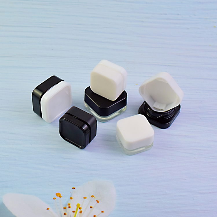 7ml container glass jar cream CBD oil square jar child resistant