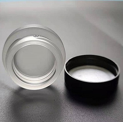 7ml matting glass jar small concentrate glass jar with plastic lid