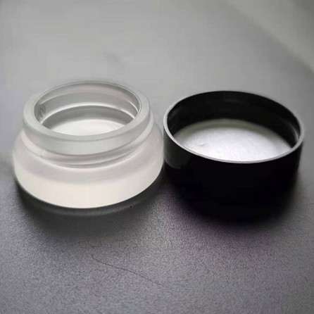 7ml matting glass jar small concentrate glass jar with plastic lid