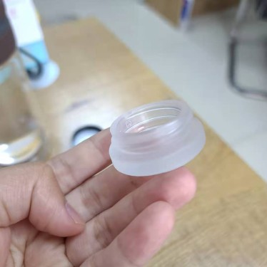 7ml matting glass jar small concentrate glass jar with plastic lid