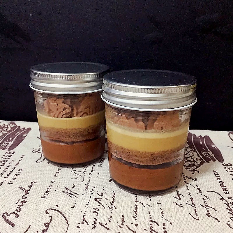 7oz 14oz 17oz Round glass canning jam jar with metal lid