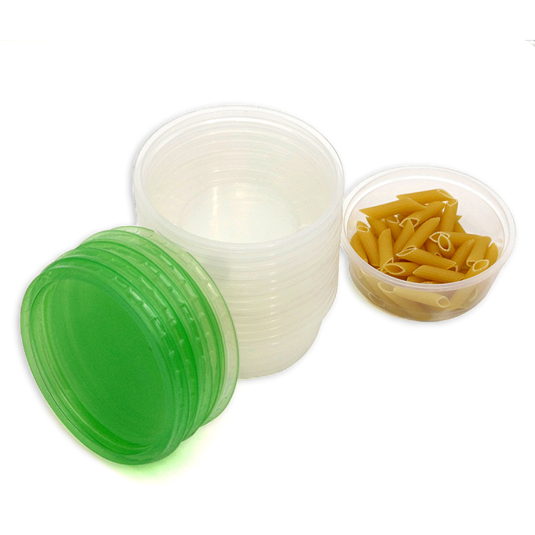 8.8oz bpa free plastic pp round tub with lid small volume 250ml kitchen storage container