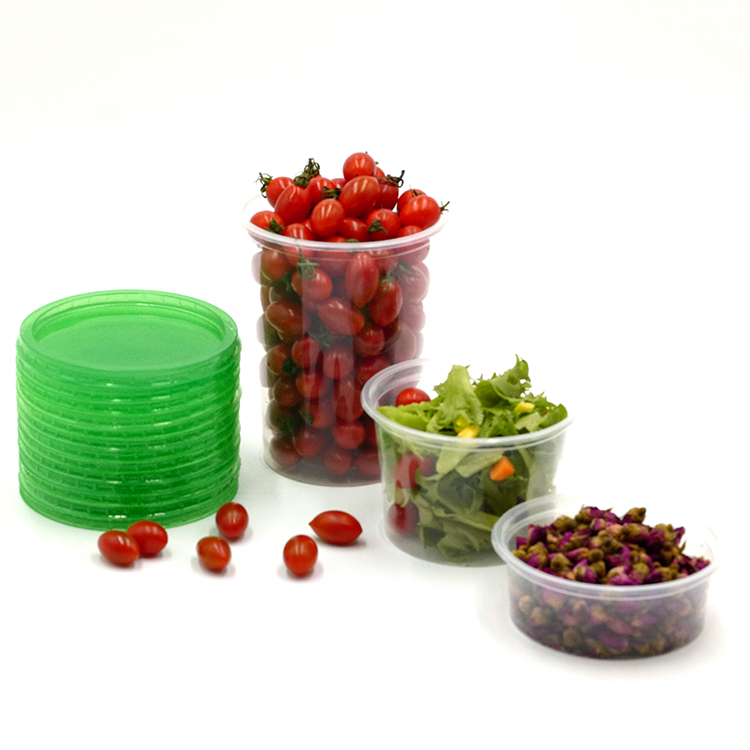 8.8oz bpa free plastic pp round tub with lid small volume 250ml kitchen storage container