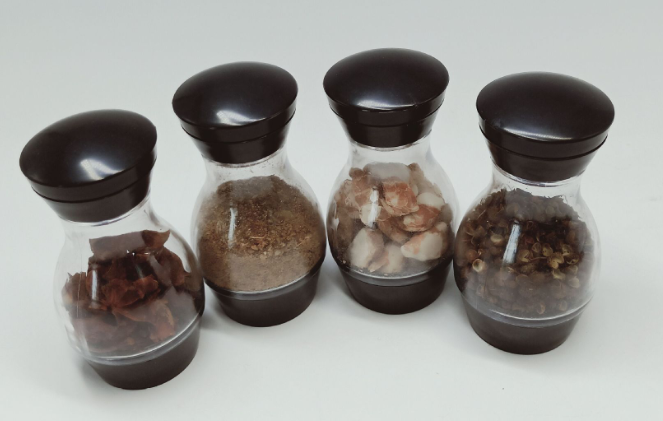 8-Head Creative Bowling Rotatable Plastic Seasoning Rack Jar Box Bottle set