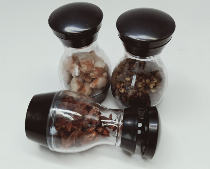 8-Head Creative Bowling Rotatable Plastic Seasoning Rack Jar Box Bottle set