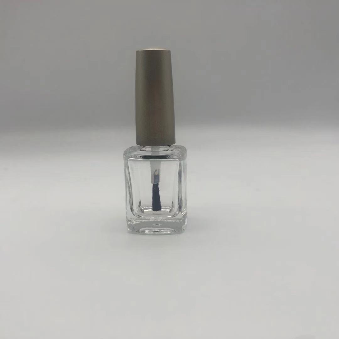 8 ml 10 ml 15ml Oval Shape Clear Transparent Glass Nail Gel Polish Bottle for Nail Care