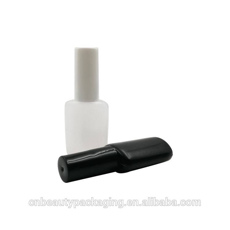 8 ml 10 ml Oval Shape Black Plastic Nail Gel Polish Bottle for Nail Care