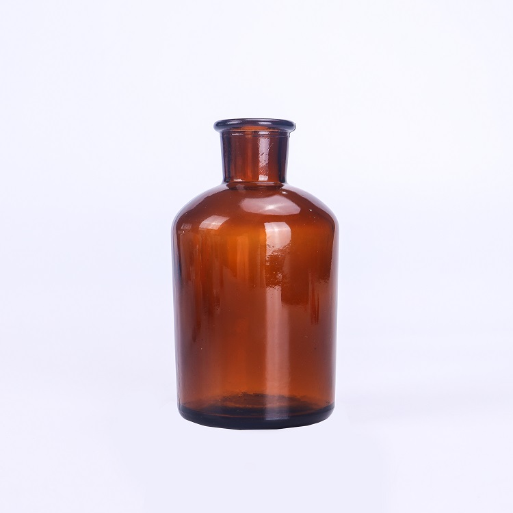 8 oz 16 oz 250ml 500ml Amber aroma glass diffuser reed glass bottle with cork