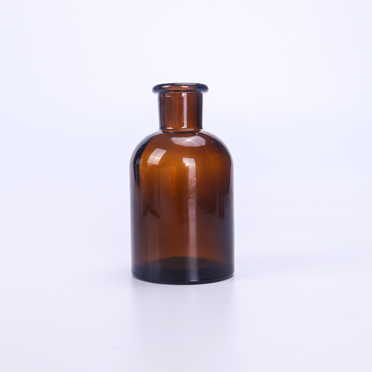 8 oz 16 oz 250ml 500ml Amber aroma glass diffuser reed glass bottle with cork