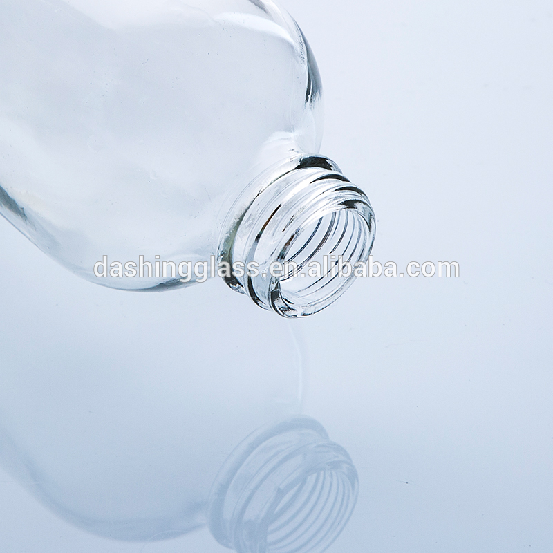 8 oz 16 oz 32 oz Clear Round Boston Glass Bottles for Kombucha Juice Package