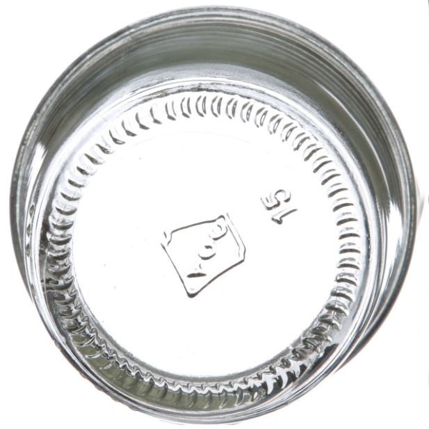 8 oz Flint Clear Glass Squat Jar Round Wide Mouth Glass 70/450 Neck Finish