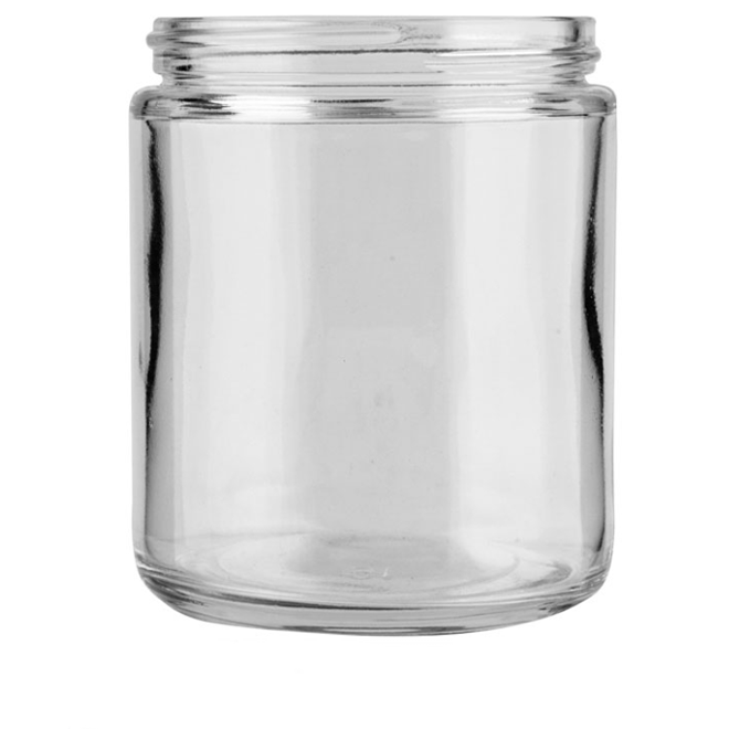 8 oz Straight Sided Glass Jar  70mm