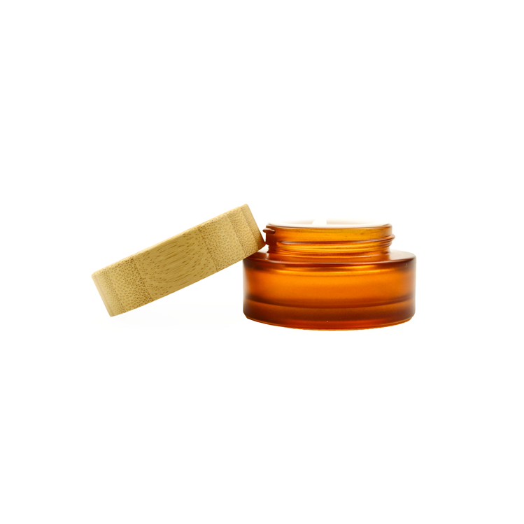 8 oz bamboo cosmetic jars  1 oz containers with lids glass candle jar with bamboo lid 0.5oz cosmetic bamboo jar