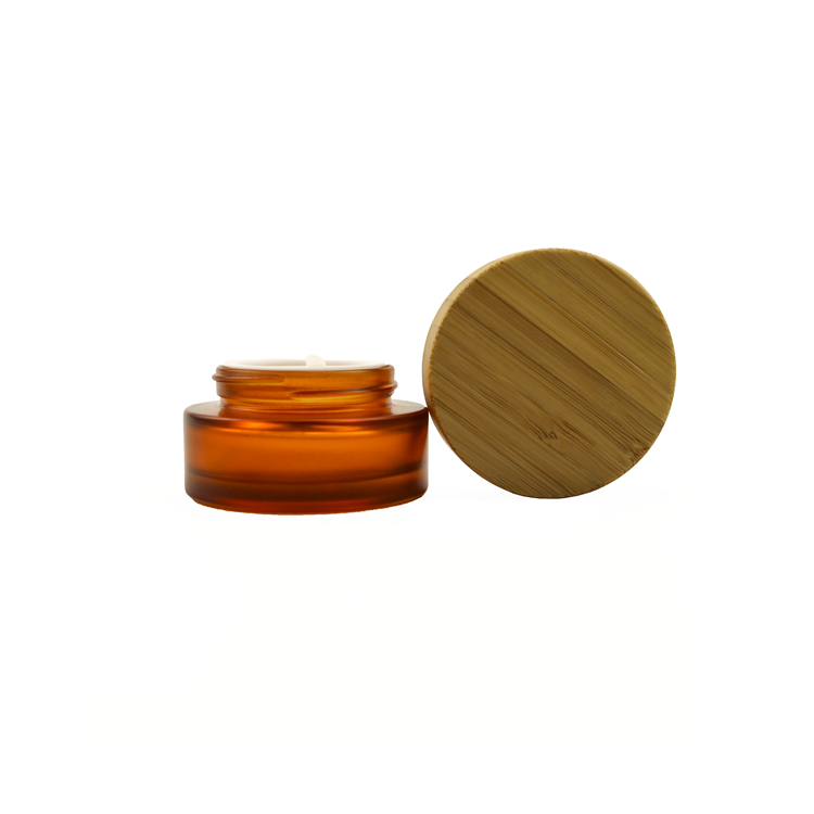 8 oz bamboo cosmetic jars 1 oz containers with lids glass candle jar with bamboo lid 0.5oz cosmetic bamboo jar