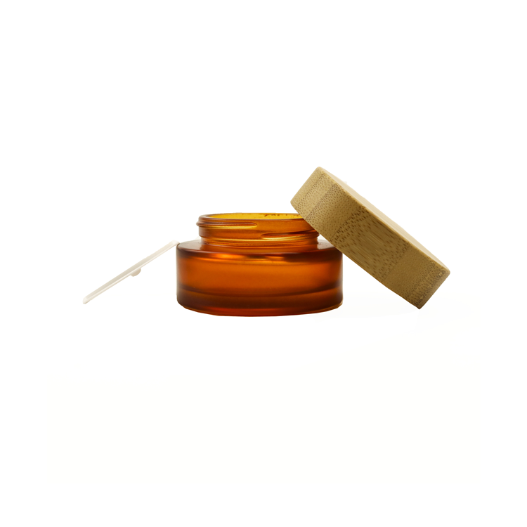 8 oz bamboo cosmetic jars 1 oz containers with lids glass candle jar with bamboo lid 0.5oz cosmetic bamboo jar