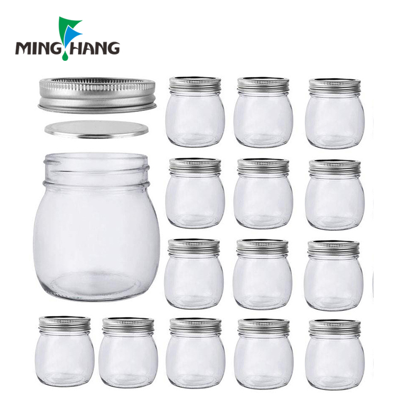 8 oz smell proof container home kitchen caviar jelly storage mason herb jar with metal lid and gasket