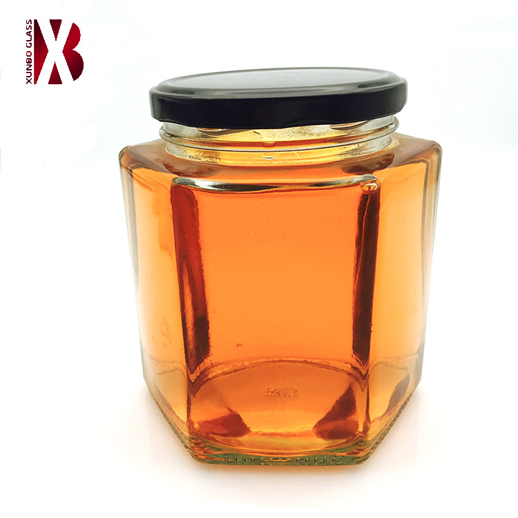 80 ml 180 ml 280 ml 380 ml 480 ml and 730 ml glass honey hexagonal jar