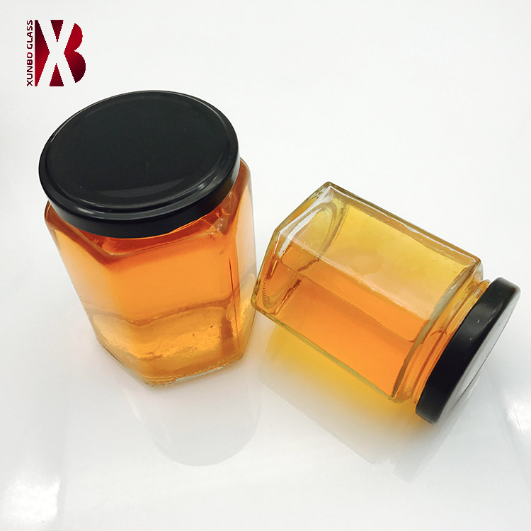 80 ml 180 ml 280 ml 380 ml 480 ml and 730 ml glass honey hexagonal jar