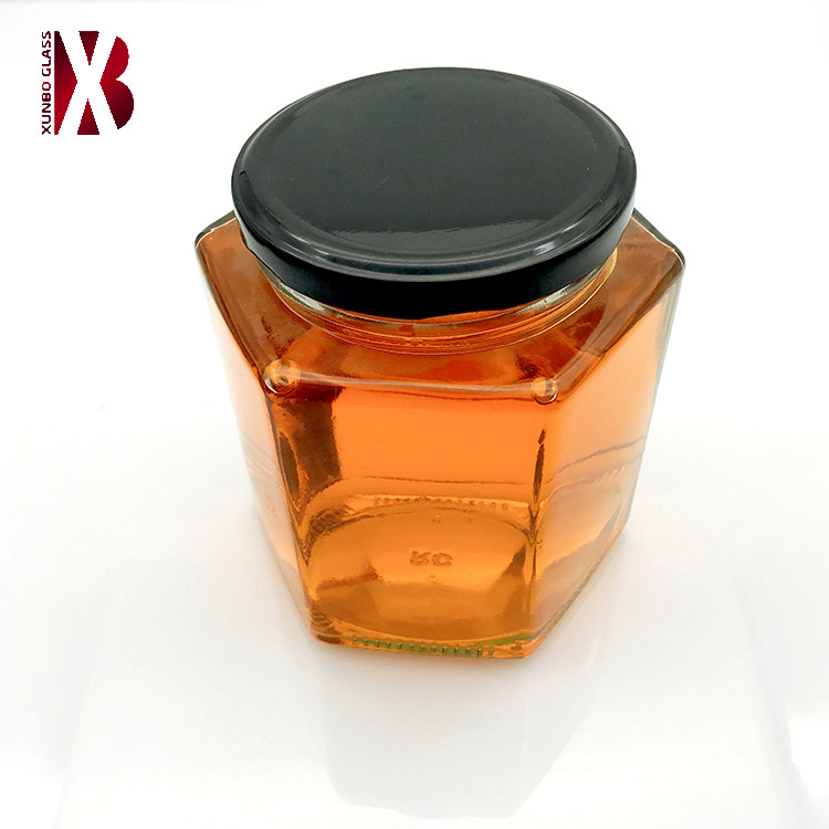 80 ml 180 ml 280 ml 380 ml 480 ml and 730 ml glass honey hexagonal jar