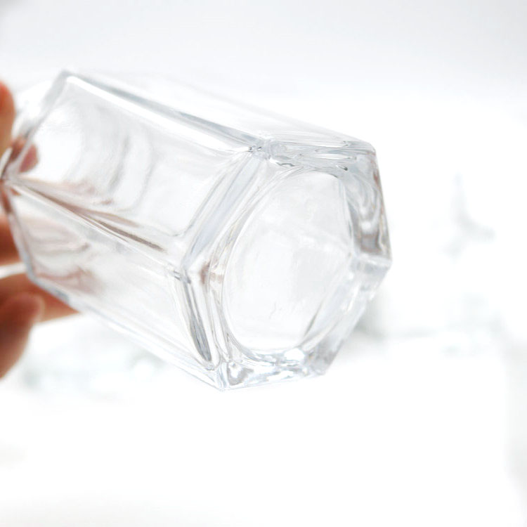 80 ml Unique Hexagonal Jar Favor with Metal Lug Cap