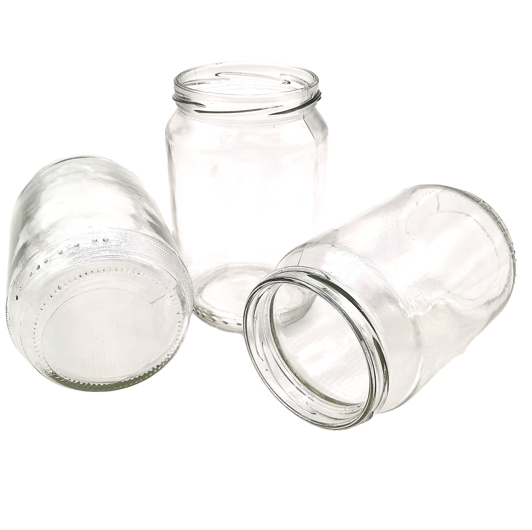 800ML Wholesale Wide Mouth glass jars and bottles with metal lid