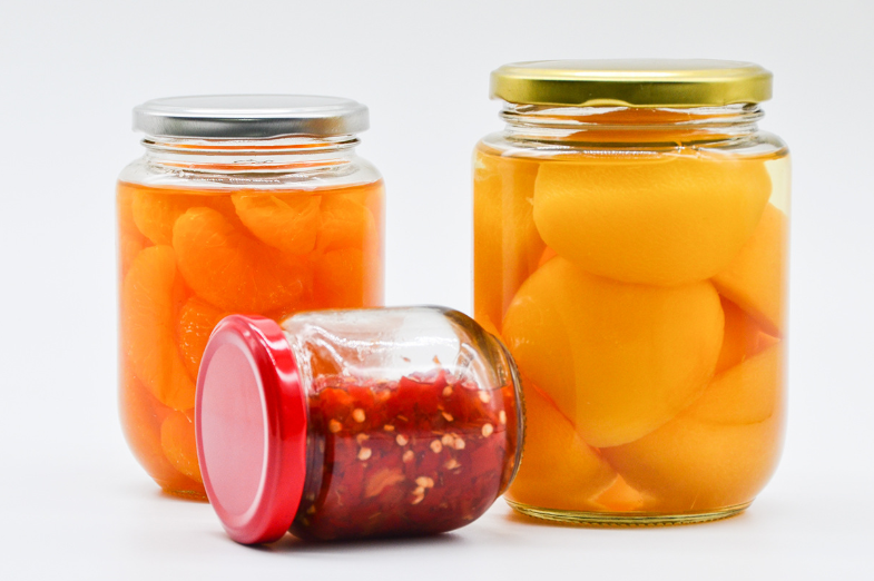 800ML Wholesale Wide Mouth glass jars and bottles with metal lid