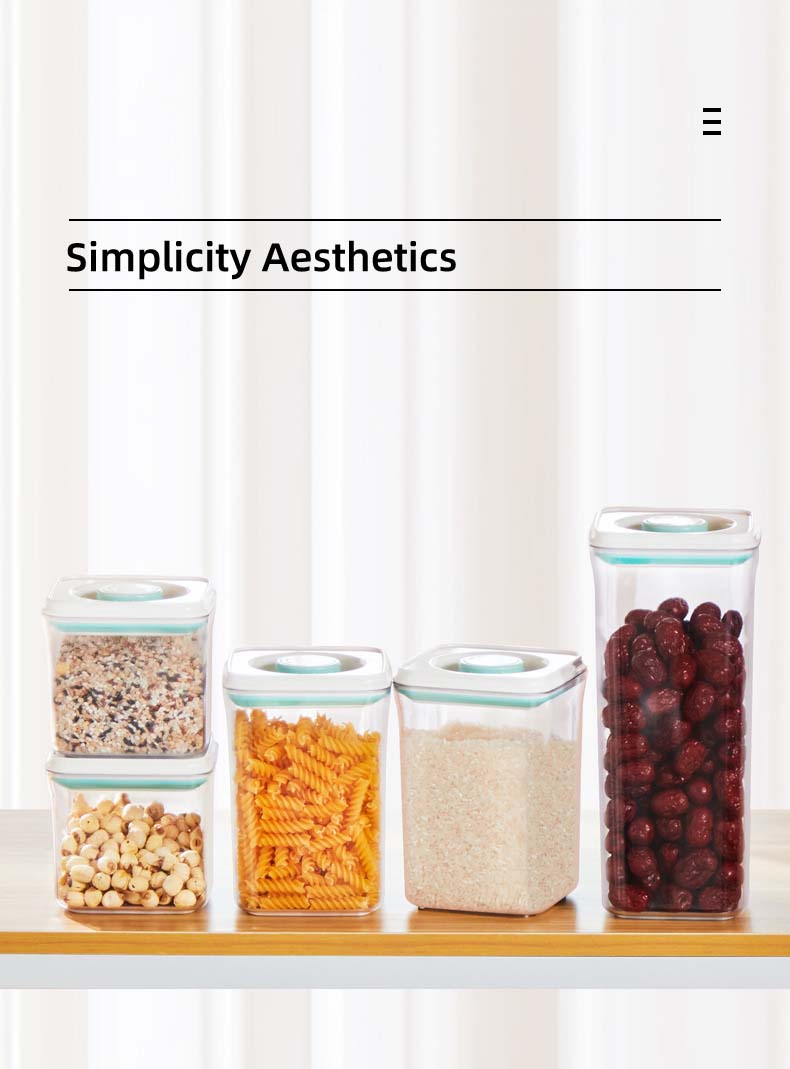 800ml 1400ml 2400ml 3 Sizes Clear Plastic Cereal Containers With Sealed Lids For Grains Dry Food Snacks Nuts