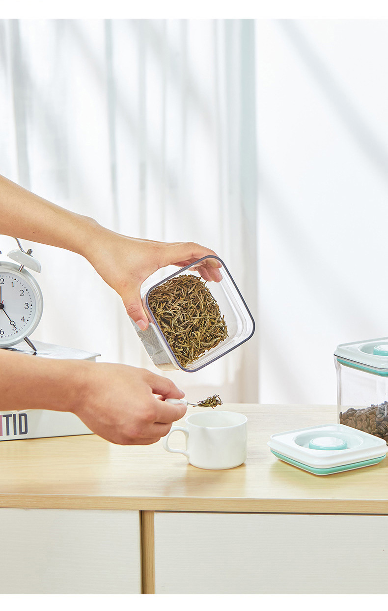 800ml 1400ml 2400ml 3 Sizes Clear Plastic Cereal Containers With Sealed Lids For Grains Dry Food Snacks Nuts